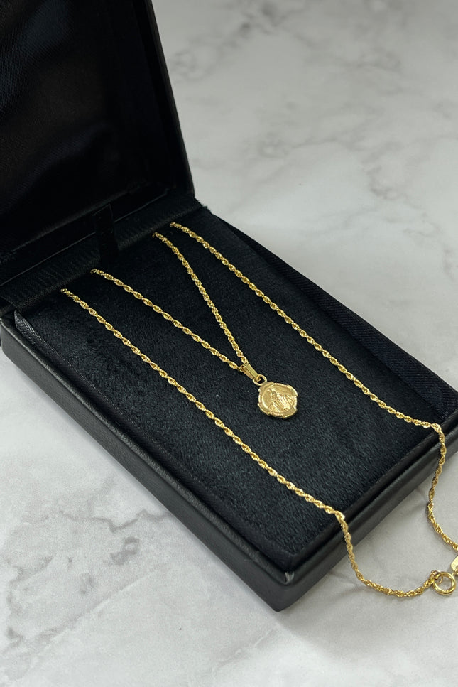 Set De Cadena Y dije Virgen Milagrosa / 50Cm / 1.38Gr