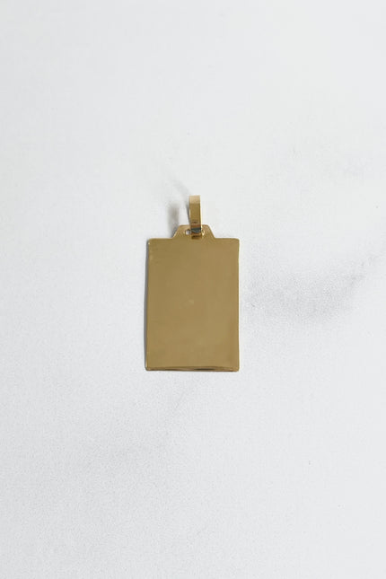 Dije Placa Grande / 2.6Cm / 2.18Gr /