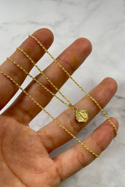 Set De Cadena Y dije Virgen Milagrosa / 50Cm / 1.38Gr