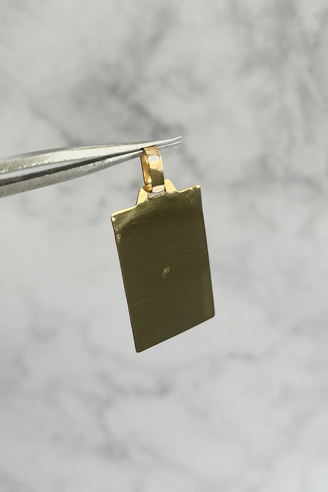 Dije Placa Grande / 2.6Cm / 2.18Gr /