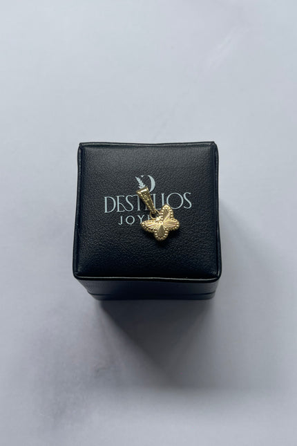 Dije Mariposa Diamantado / 3.4Cm / 0.44 Gr