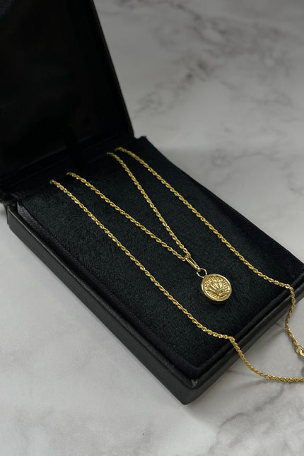 Set De Cadena Y Dije Corona / 45Cm / 1.47Gr