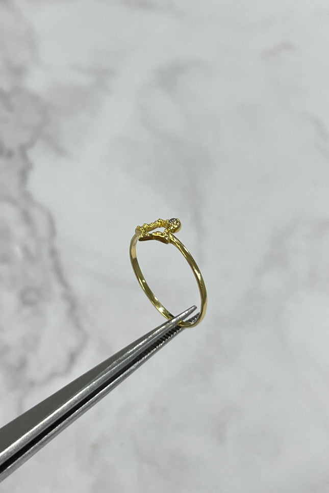 Anillo Estrella Swarovski / T6 1/4 /0.9Gr /