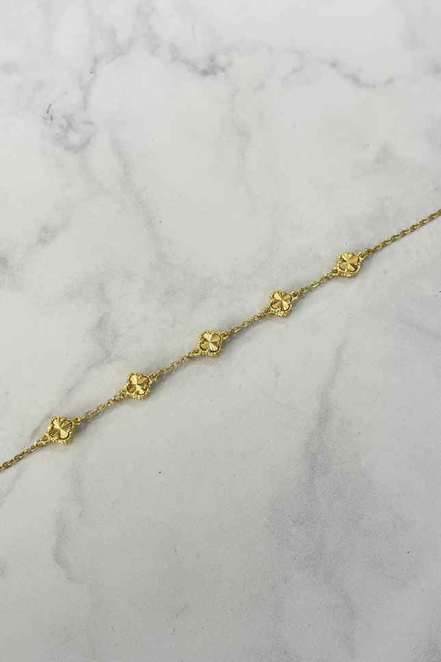 Pulso Trebol Dorado / 2.82Gr / 17.5Cm / 5.0Mm