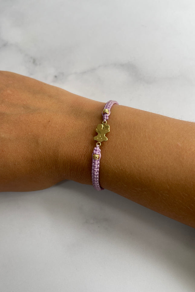 Pulsera Herraje Oso Tous Color Rosado Bola / 4Mm / 0.64Gr /