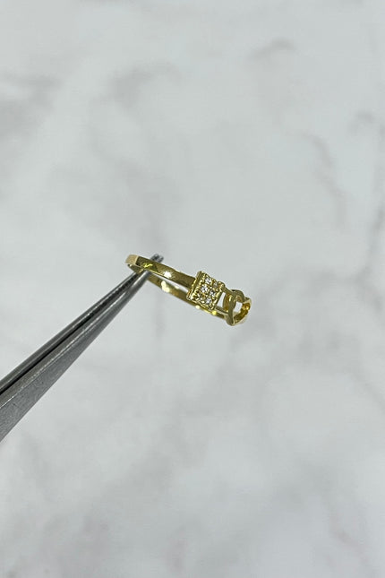 Anillo De Corazon Candado / T7 / 1.11Gr /