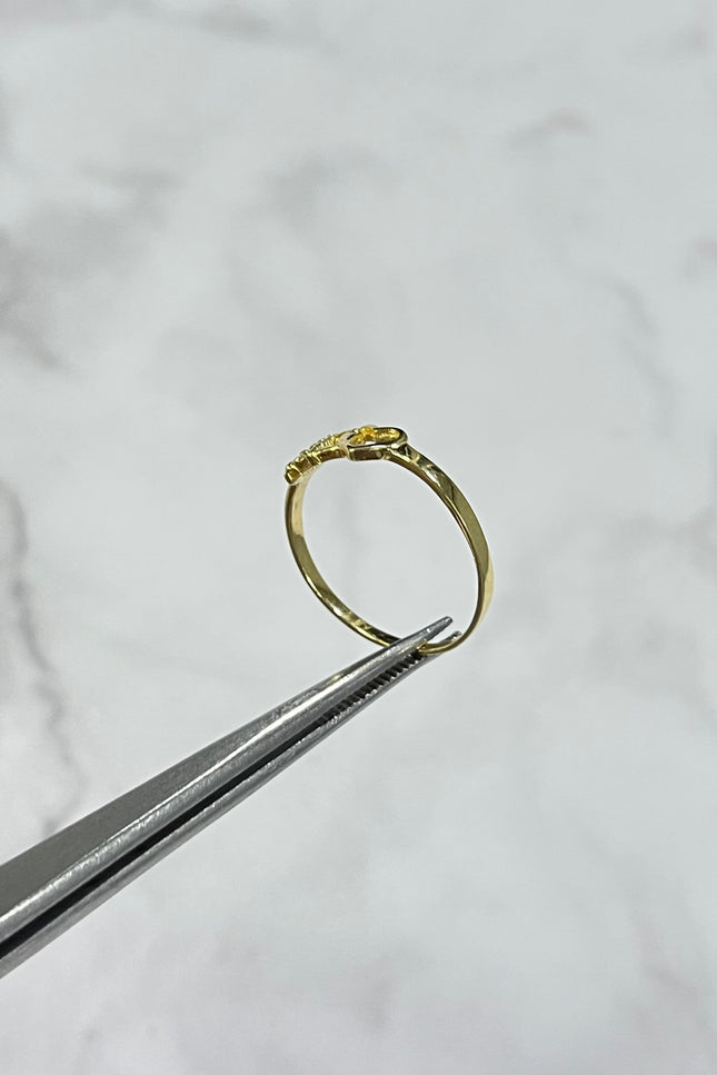 Anillo De Corazon Candado / T7 / 1.11Gr /