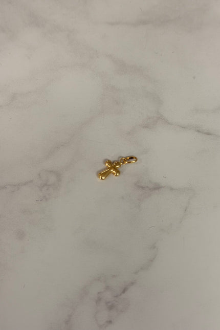 Dije Cruz Lisa / 1.3Cm / 0.31Gr /