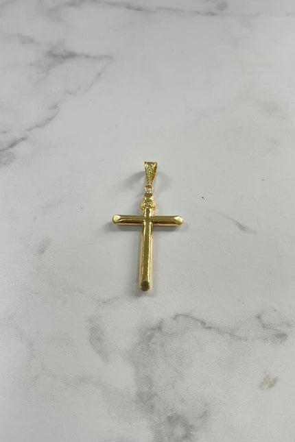 Dije Cruz Lisa Grande / 3.2Cm / 1.05Gr /