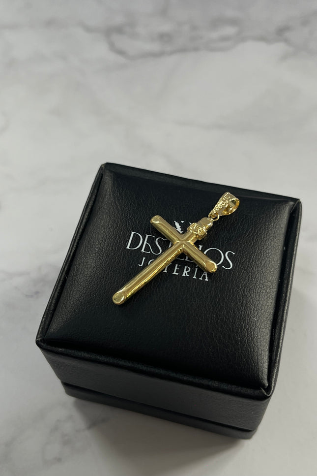 Dije Cruz Lisa Grande / 3.2Cm / 1.05Gr /