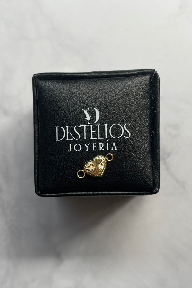 Herraje Corazon Diamantado / 1.35Cm / 0.27Gr