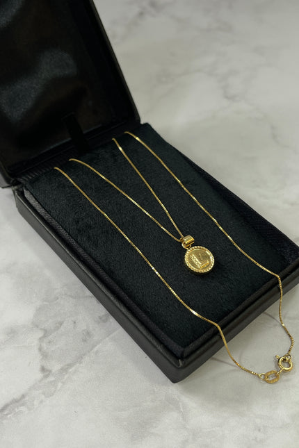 Set Cadena Dije Letra L / 40Cm / 1.78Gr