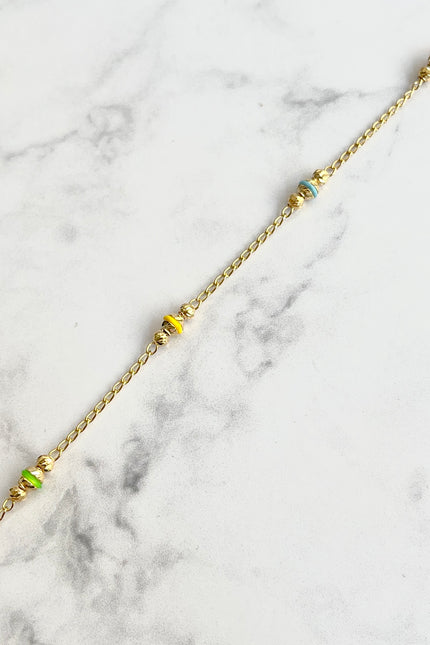 Pulso Balines Diamantados Cauchos colores +1 / 18Cm / 3.6Mm / 2.2Gr /