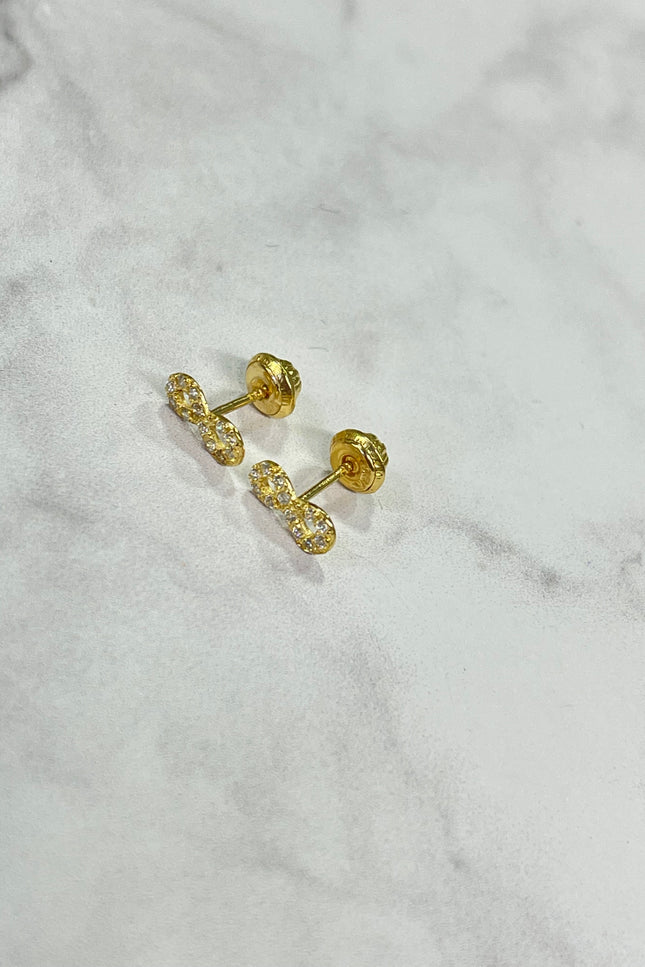 Topos Infinito Con Swarovski / 8.6Cm / 0.8Gr