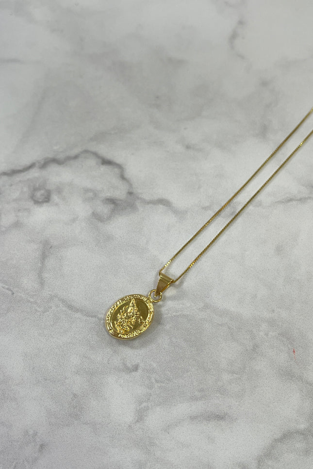 Set De Cadena Y Dije San Miguel Arcagel / 45Cm / 1.52Gr