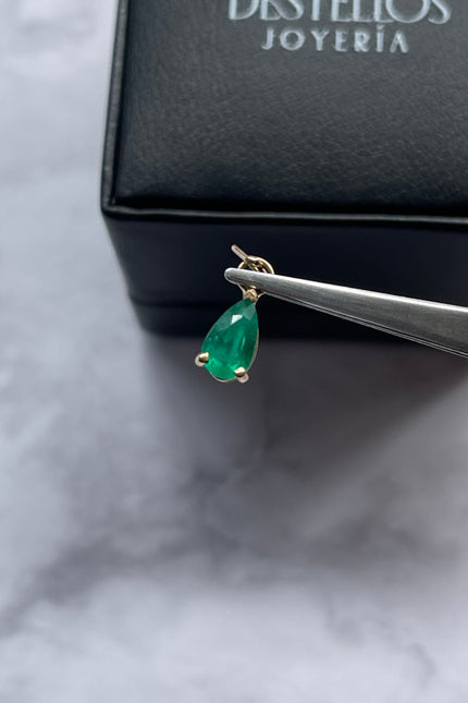 Dije Esmeralda Gota / 6.9Mm / 0.63Gr / 0.8Qts
