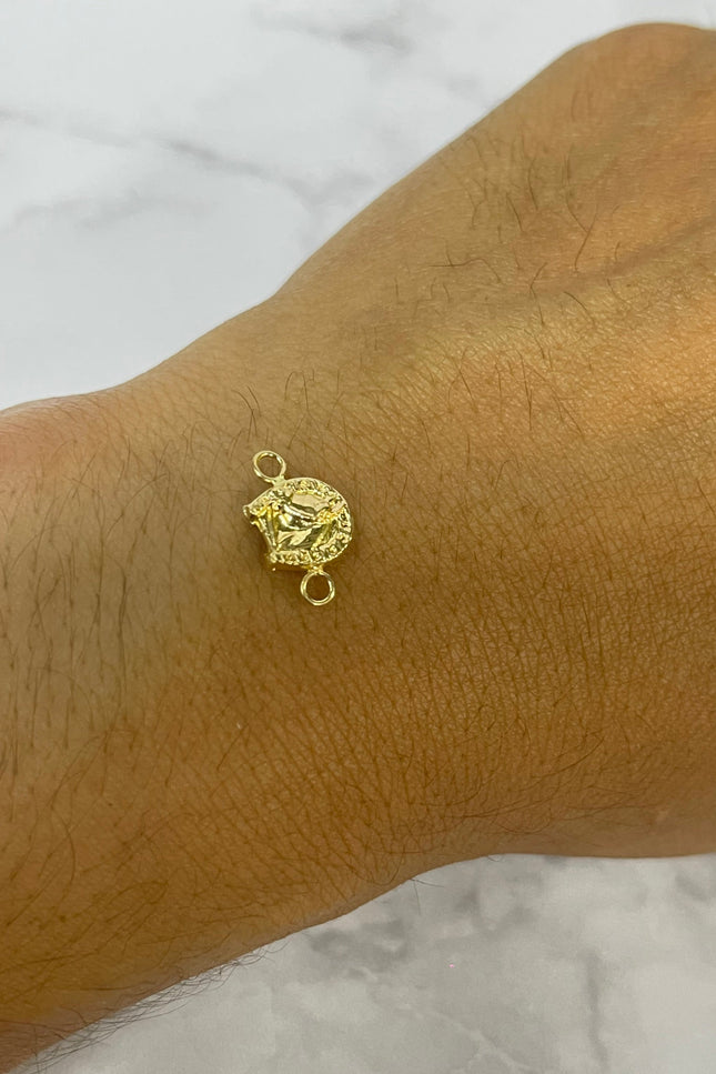 Herraje Herradura Caballo Diamantada Pequeño / 1.0Cm / 0.5Gr / 2.0Mm /