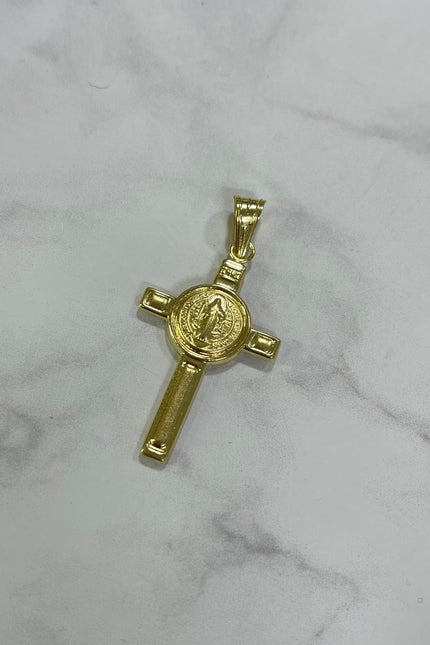 Dije Cruz De San Benito / 3.9Cm / 2.55Gr /