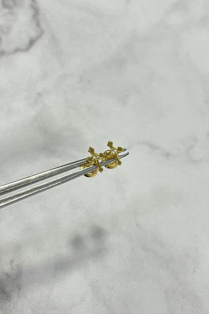 Topos Cruz Con Un Swarovski / 7.3Cm / 0.67Gr