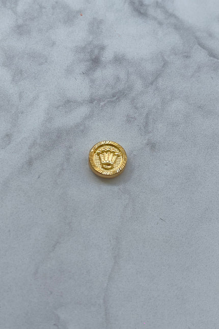 Herraje De corona Diamantado Pequeño / 1.0Cm / 0.41Gr /