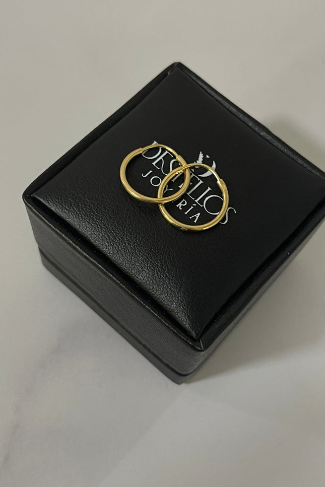 Candongas Lisas pequeñas / 0.90Gr / 1.5Cm