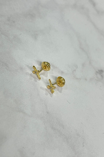 Topos Cruz Con Un Swarovski / 7.3Cm / 0.67Gr