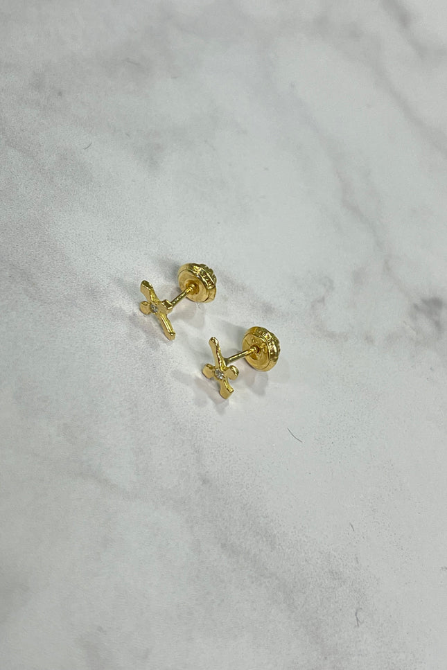 Topos Cruz Con Un Swarovski / 7.3Cm / 0.67Gr
