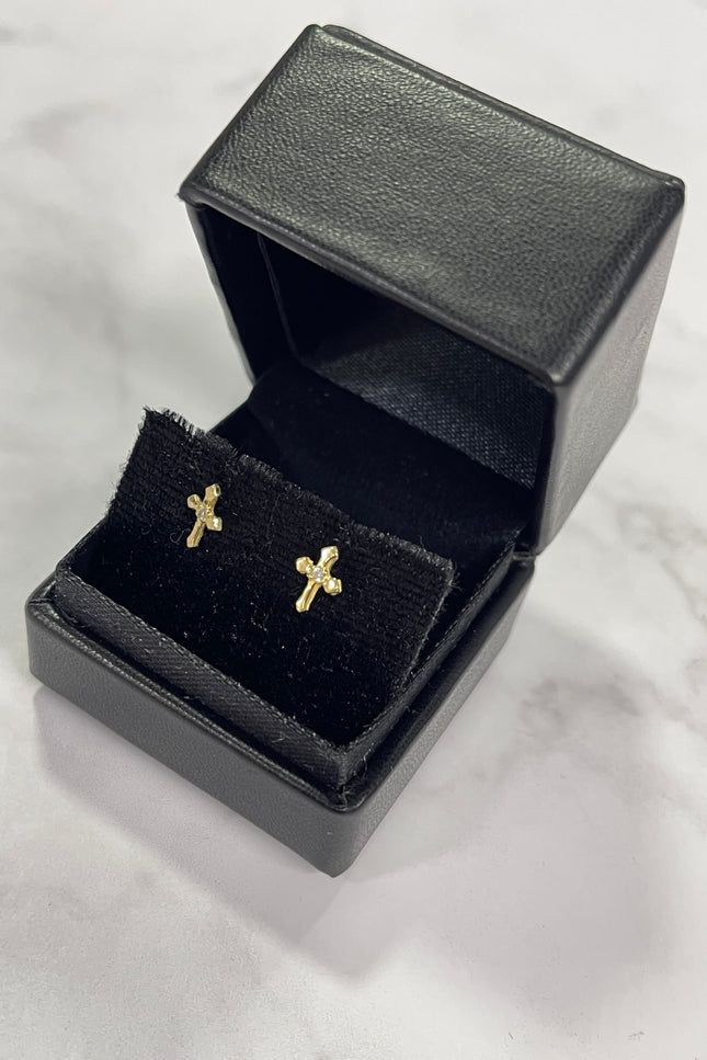 Topos Cruz Con Un Swarovski / 7.3Cm / 0.67Gr