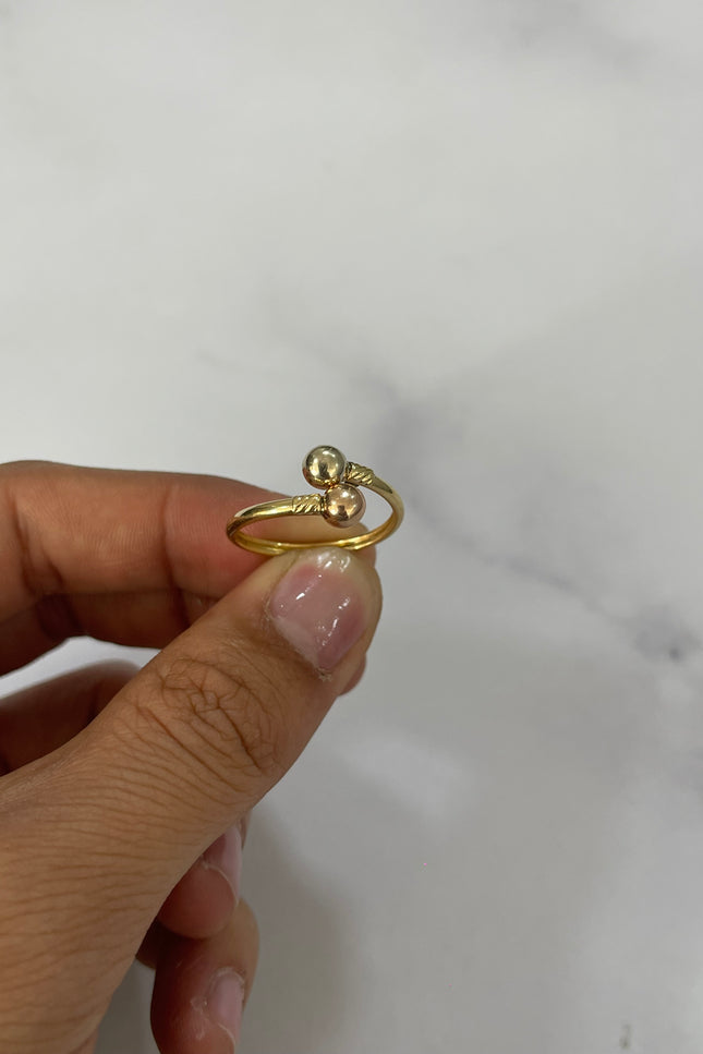 Anillo Tu y Yo / 1.51Gr / Talla 8/5