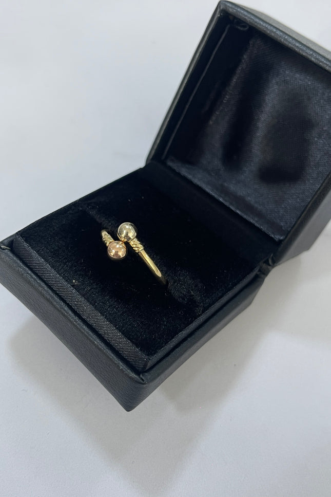 Anillo Tu y Yo / 1.51Gr / Talla 8/5