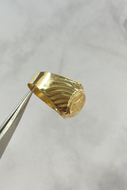 Anillo Virgen Milagrosa De Hombre / T8 1/4 / 2.95Gr /