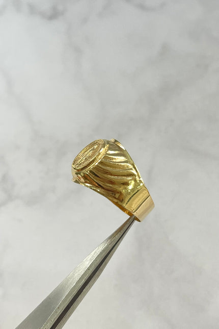 Anillo Virgen Milagrosa De Hombre / T8 1/4 / 2.95Gr /