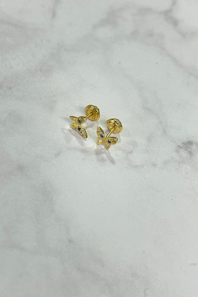 Topos Mariposa Con Swarovski / 8.0Cm / 0.75Gr