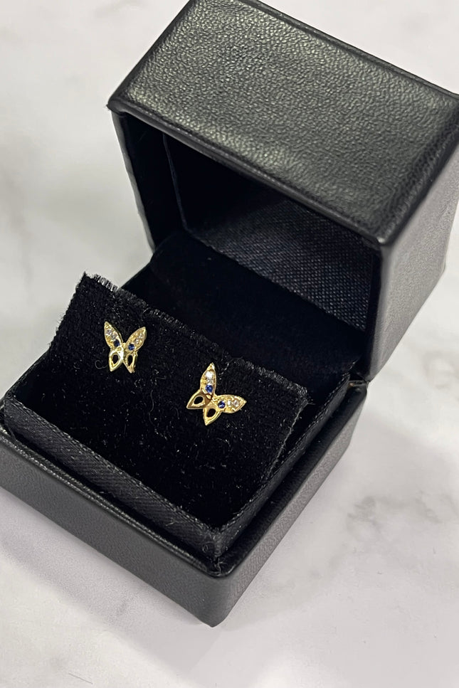 Topos Mariposa Con Swarovski / 8.0Cm / 0.75Gr