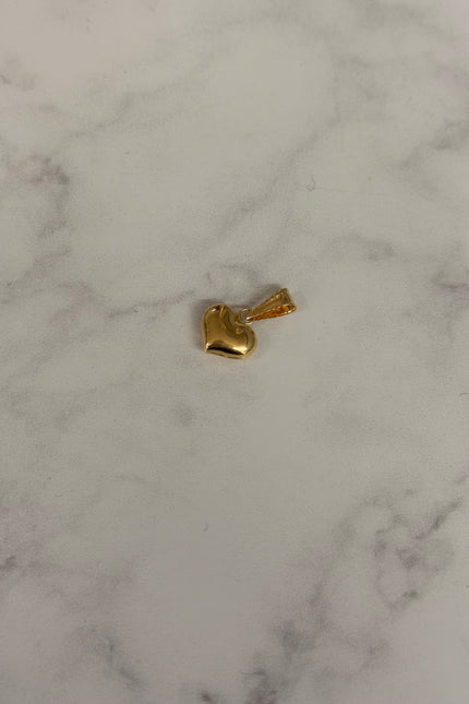 Dije Corazon Liso / 1.0Cm / 0.48Gr /