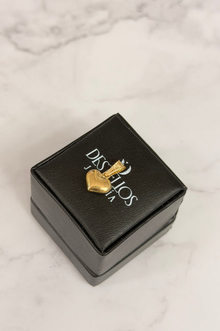 Dije Corazon Liso / 1.0Cm / 0.48Gr /