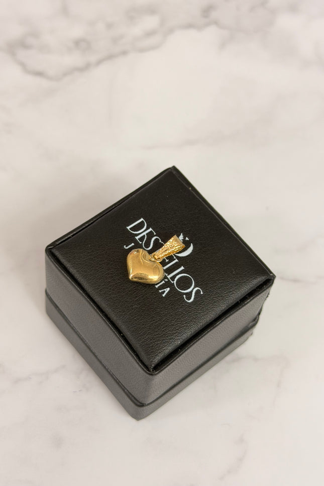Dije Corazon Liso / 1.0Cm / 0.48Gr /
