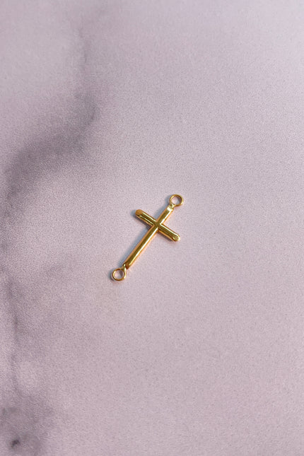 Herraja Cruz Lisa Pequeña / 0.27 Gr / 1.7Cm / 1.38Mm