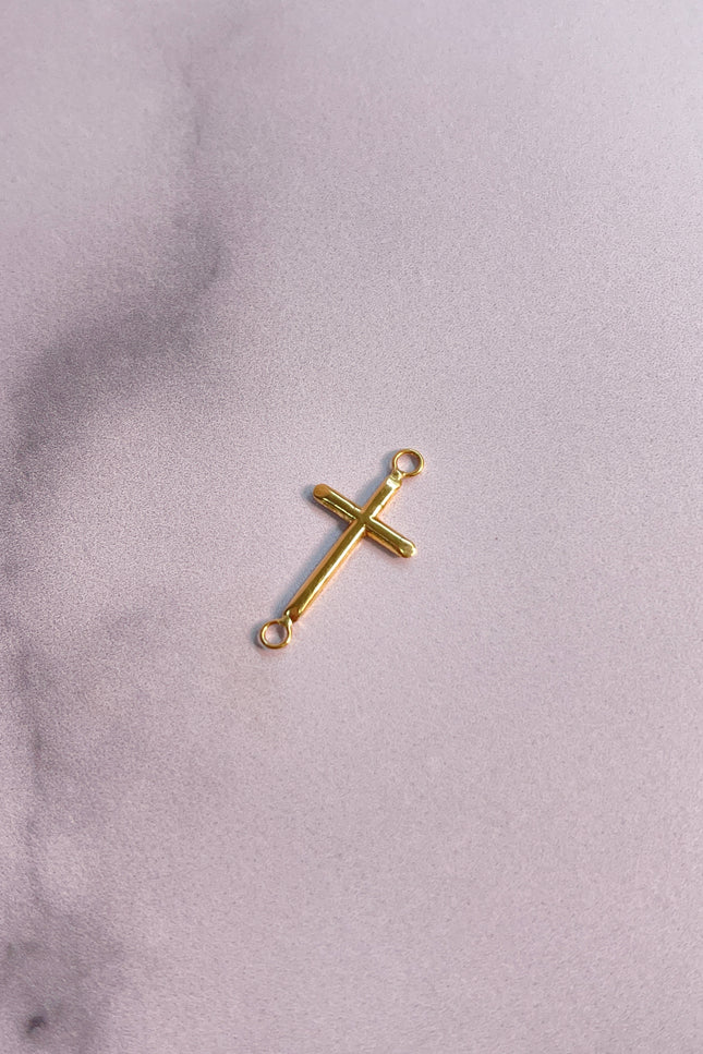 Herraja Cruz Lisa Pequeña / 0.27 Gr / 1.7Cm / 1.38Mm