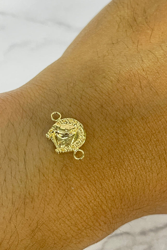 Herraje Herradura Diamantada Mediana / 1.7Cm / 0.65Gr / 2.0Mm /