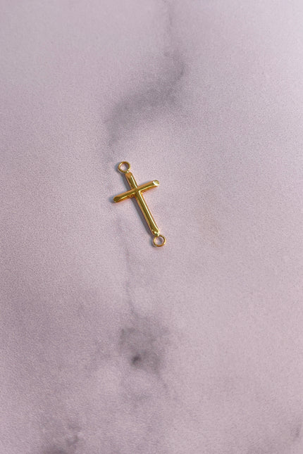 Herraja Cruz Lisa Pequeña / 0.27 Gr / 1.7Cm / 1.38Mm