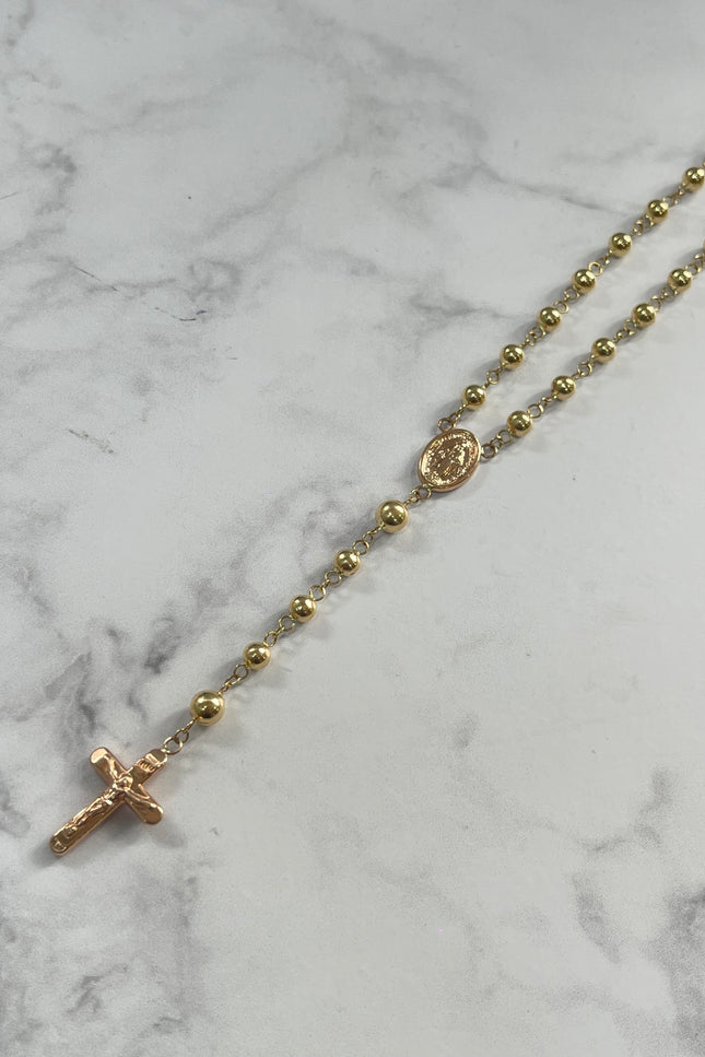 Rosario De Bolas / 5Mm y 4Mm / 60Cm / 9,82Gr /