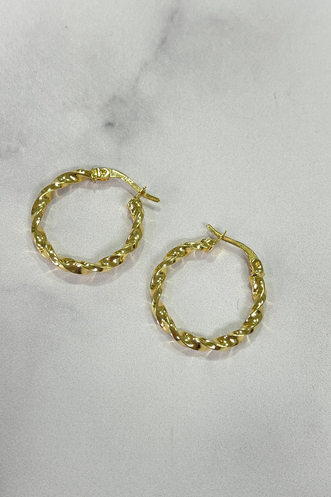 Candongas Trenza Grande / 1.75Cm / 1.91Gr /