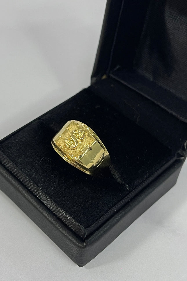 Anillo Signo De Peso / 2.95Gr / Talla 10