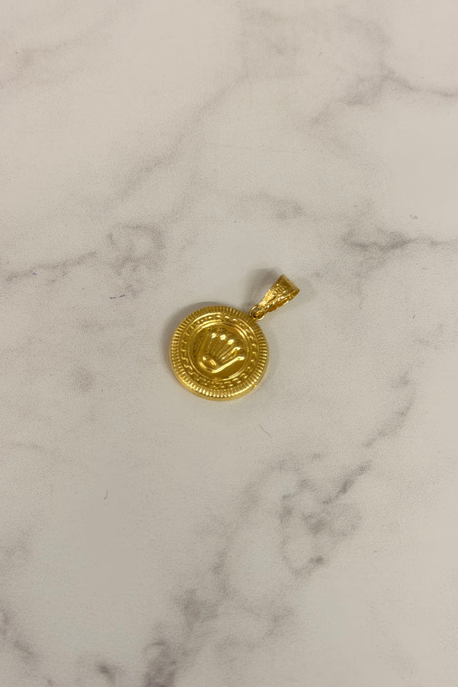 Dije Corona Grande / 1.7Cm / 0.81Gr /
