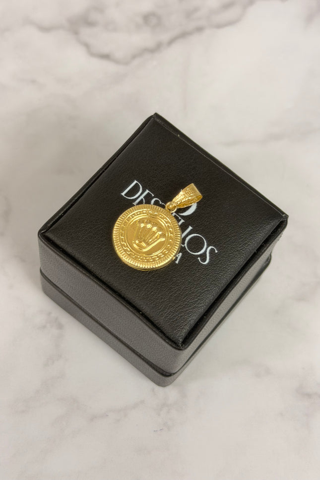 Dije Corona Grande / 1.7Cm / 0.81Gr /