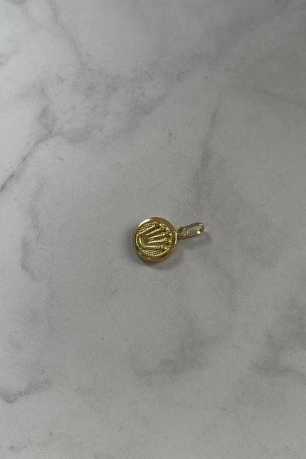 Dije Corona Mediano / 1.5Cm / 0.77Gr / 2.5Mm /