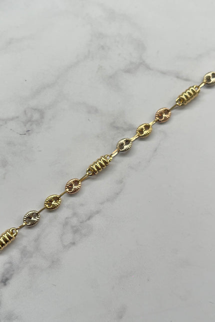 Pulso Rustico GC Tres Oros / 21.5Cm / 3.9Gr / 5.0Mm /