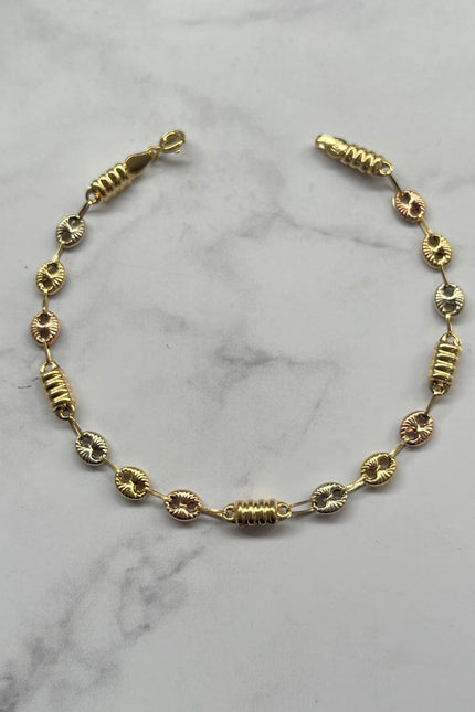 Pulso Rustico GC Tres Oros / 21.5Cm / 3.9Gr / 5.0Mm /