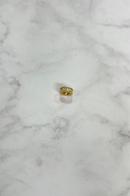 Herraje Dona Con Swarovski Blanco / 0.7Cm / 0.8Gr